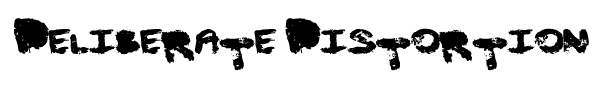 Deliberate Distortion - Сознательное Искажение Deliberate Distortion - Сознательное Искажение